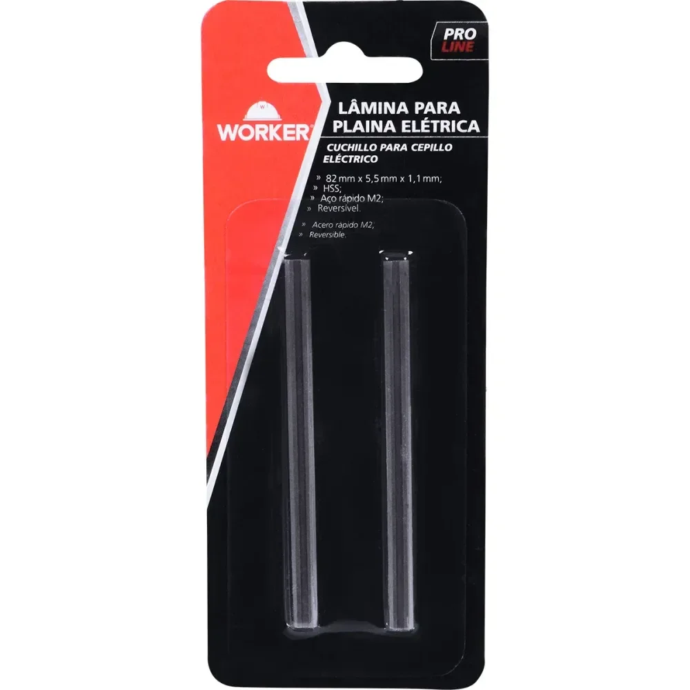 Lâmina Para Plaina Elétrica 82X5,5Mm Hss Worker - Imagem 5