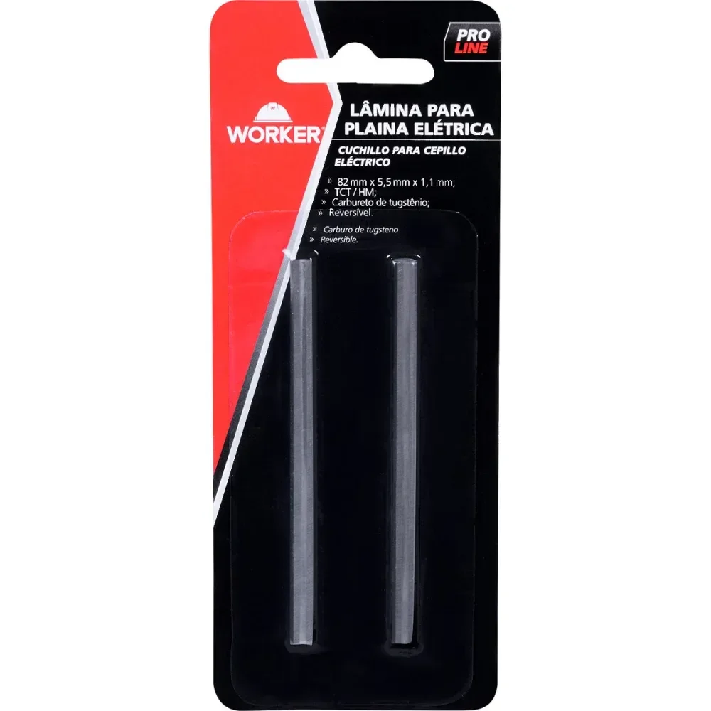 Lâmina Para Plaina Elétrica 82X5,5X1,10Mm Tct Worker - Imagem 5