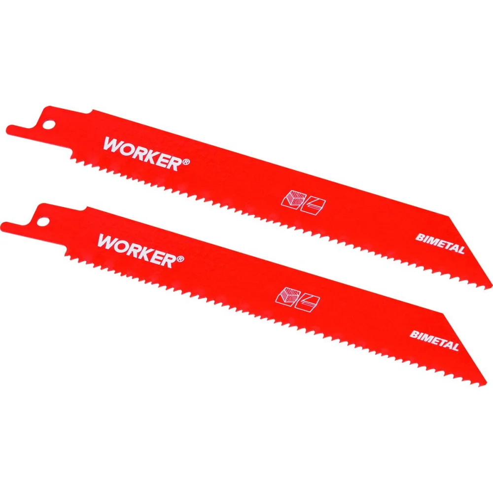 Lâmina Para Serra Sabre Bimetálica 1/2” 150Mm 14 Dentes Worker - Imagem 2