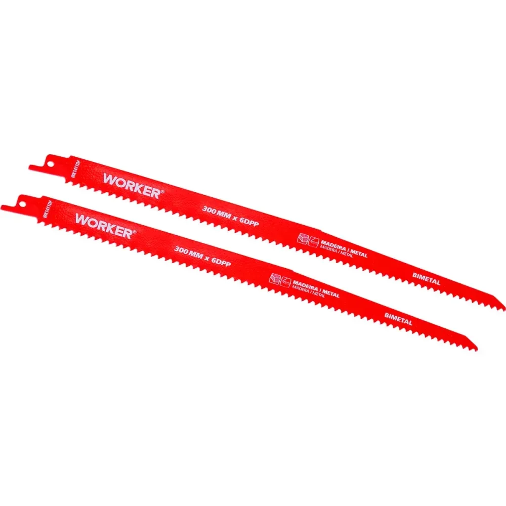 Lâmina Para Serra Sabre Bimetálica 1/2” 6 Dentes Worker - Imagem 3