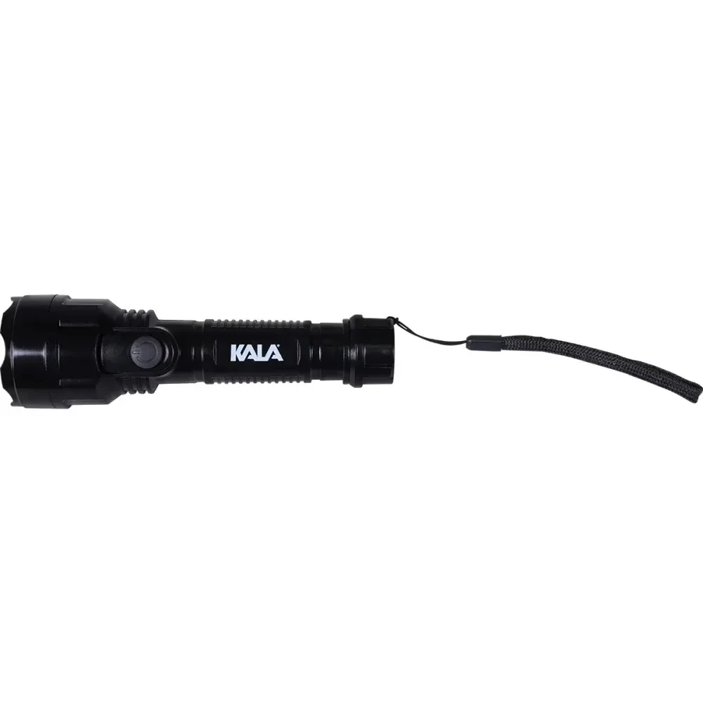 Iluminação de Aventura: Lanterna Super Led 2AA Preto Kala
