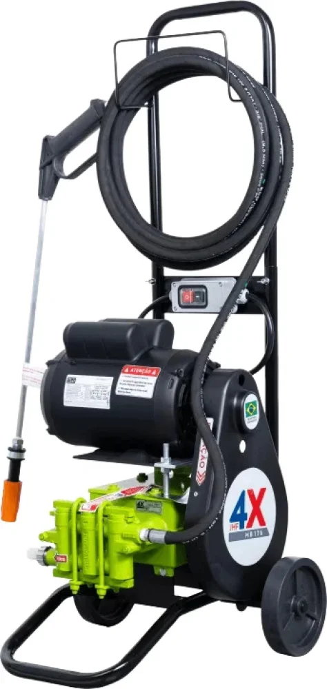 Lavadora Alta Pressão MB176 JHF4X Hydronlubz Móvel com Carrinho