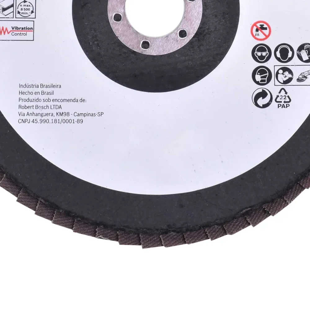 Lixa Disco Flap Expert For Metal 180 X 22,23Mm G120 Bosch - Imagem 3