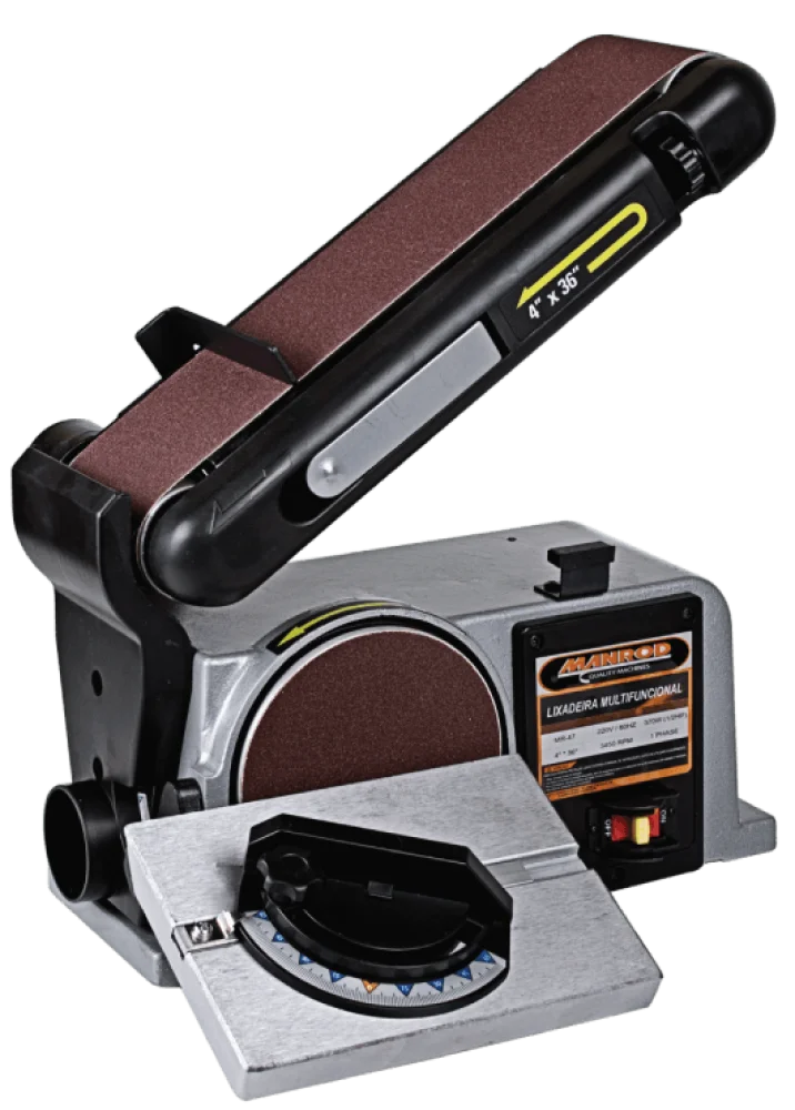 Lixadeira De Disco E Cinta 100X914Mm Mr-47 Mono 220V Manrod - Imagem 2