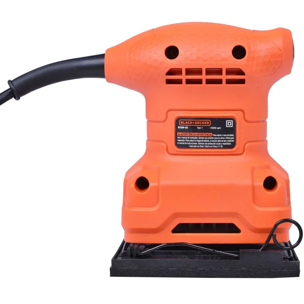 Lixadeira Orbital Folha De Lixa 1/4” 200W 220V Blackdecker - Imagem 4