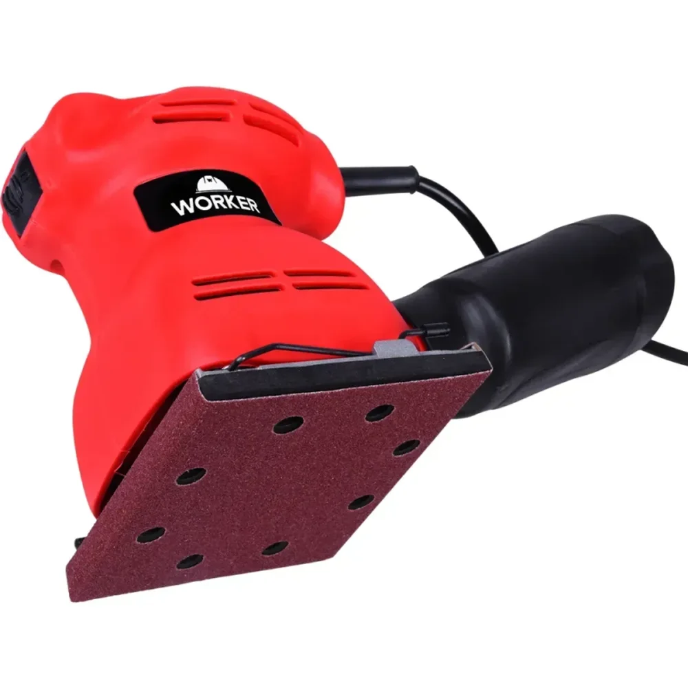 Lixadeira Orbital Vermelha 200W Worker - Imagem 4