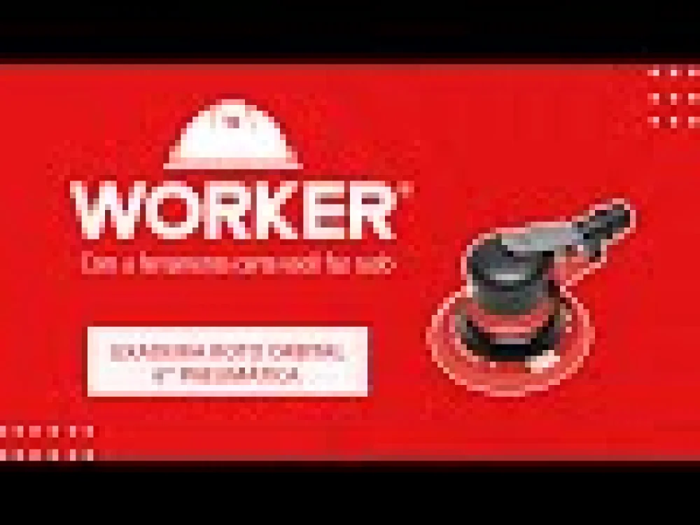 Lixadeira Pneumática Roto Orbital 6 6Pcm 10000Rpm Worker - Imagem 2