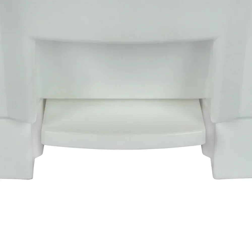 Lixeira Resistente E Balanceada Branca 17L Perfect - Imagem 3