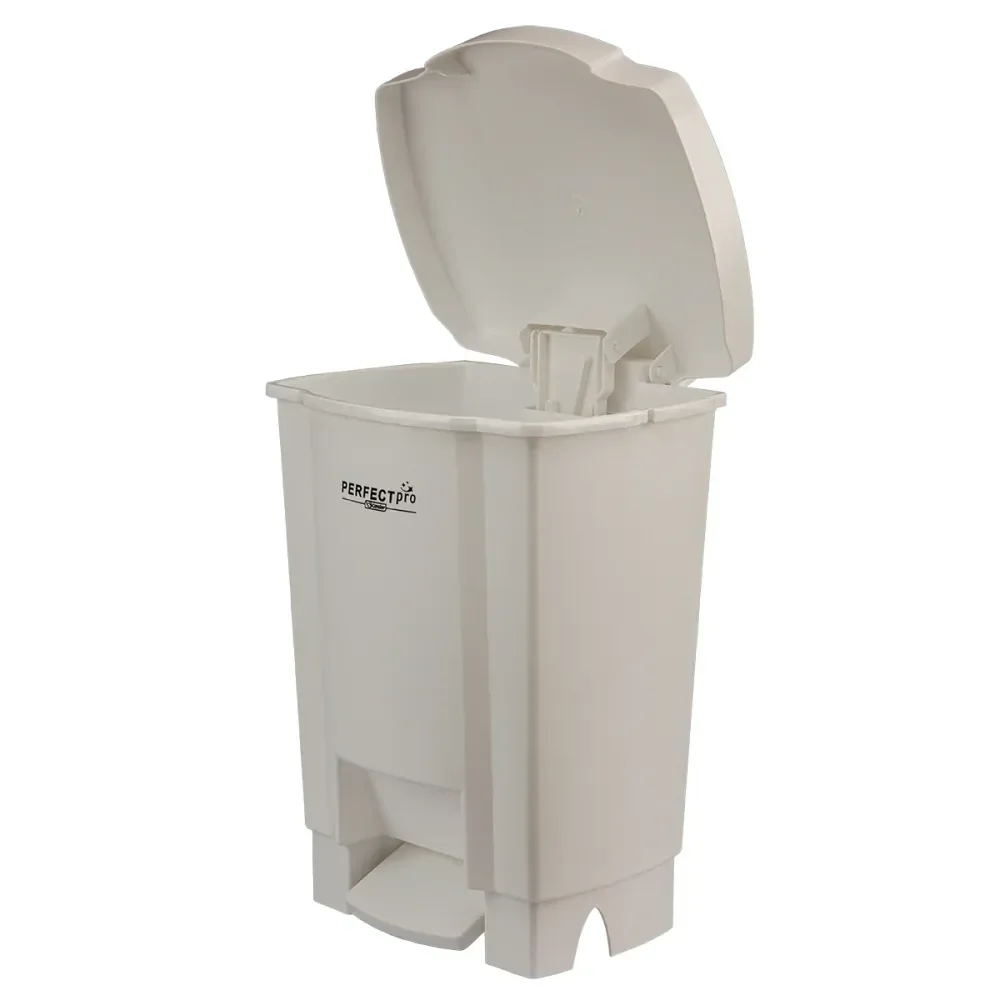 Lixeira Resistente E Balanceada Branca 17L Perfect - Imagem 5
