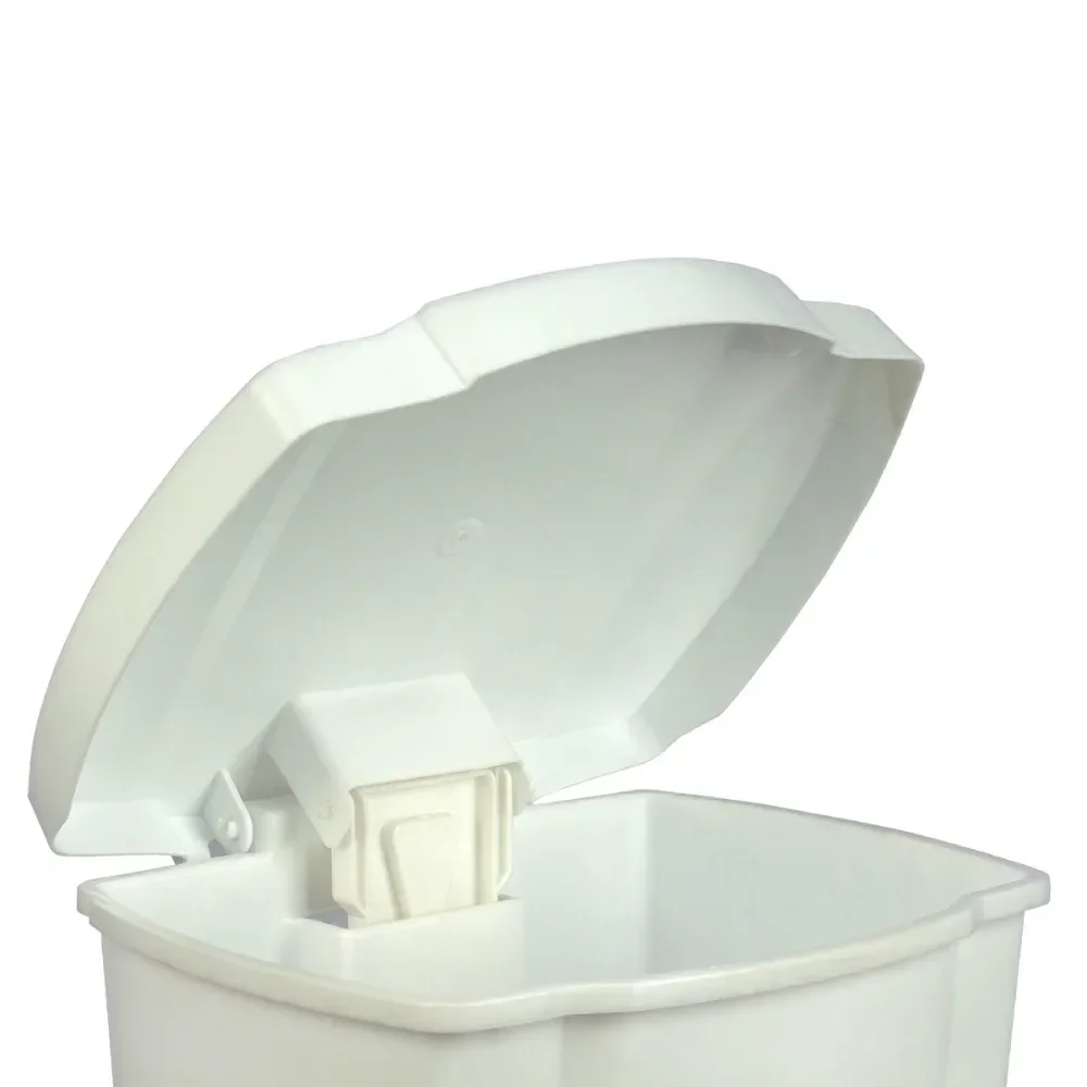 Lixeira Resistente E Balanceada Branca 17L Perfect - Imagem 8