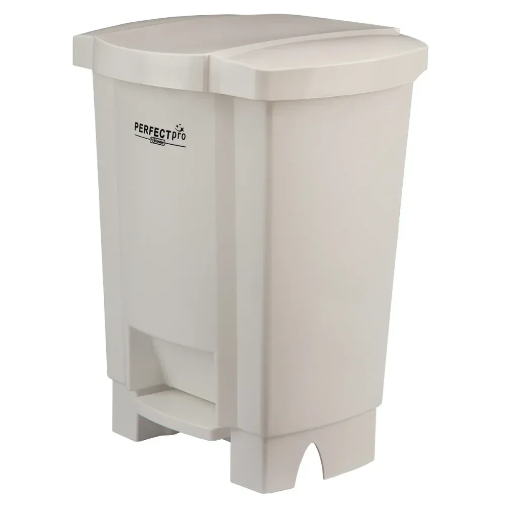 Lixeira Resistente E Balanceada Branca 17L Perfect - Imagem 9