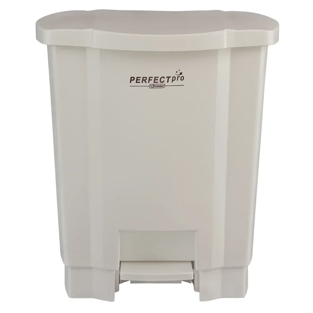Lixeira Resistente E Balanceada Branca 35L Perfect - Imagem 5