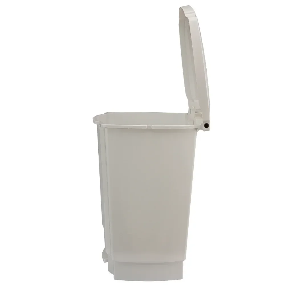 Lixeira Resistente E Balanceada Branca 35L Perfect - Imagem 6