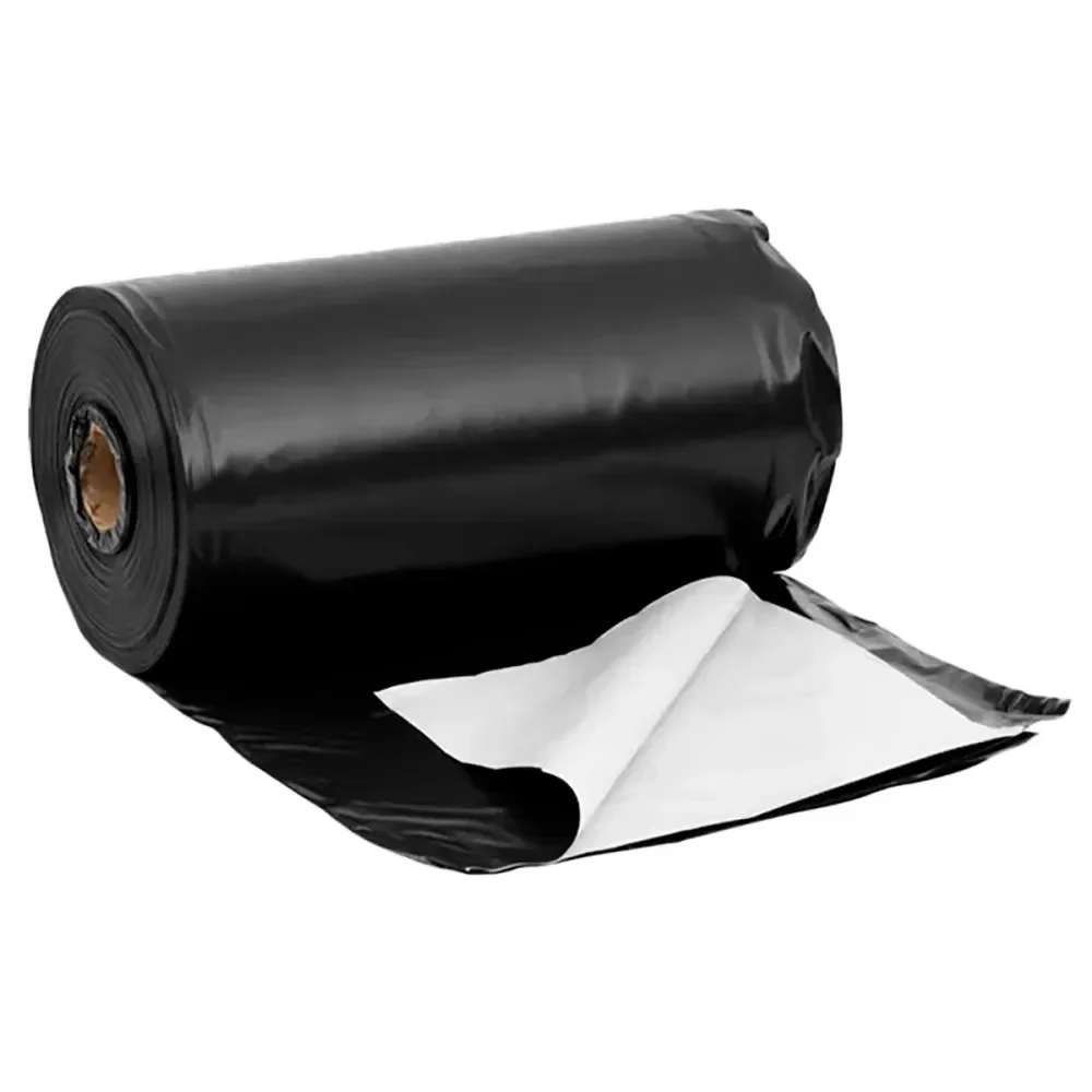 Lona Dupla-Face Preta e Branca 12x50m 150 Micras para Agro