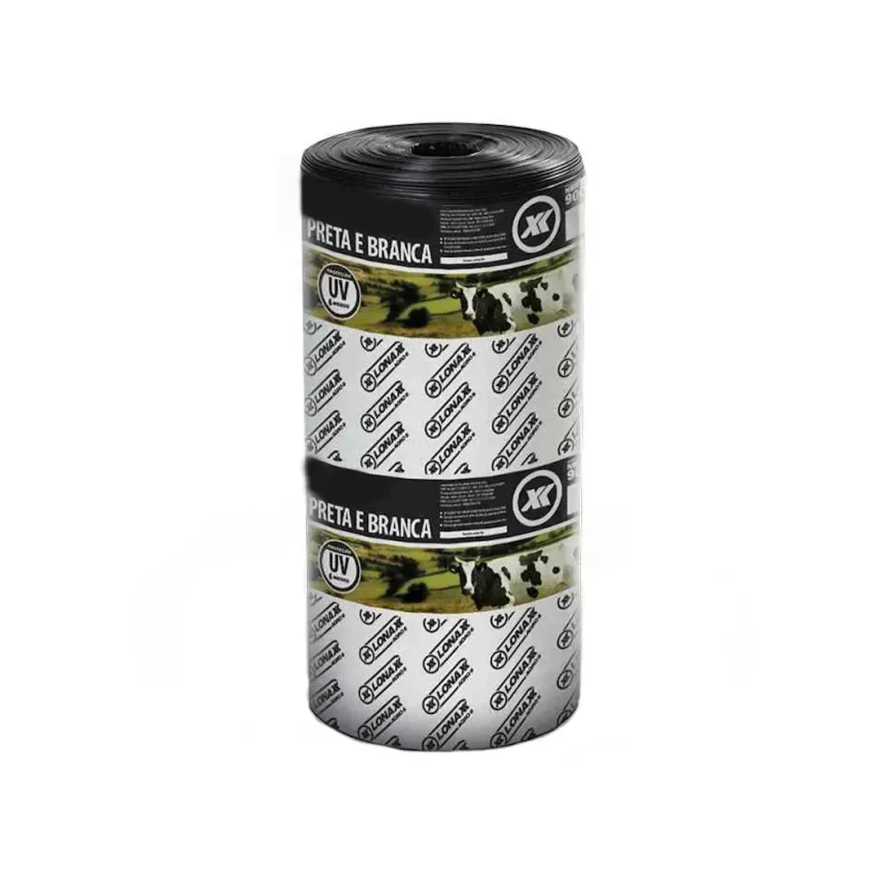 Lona Preta Branca 8x50M 60Kg Lonax em oferta