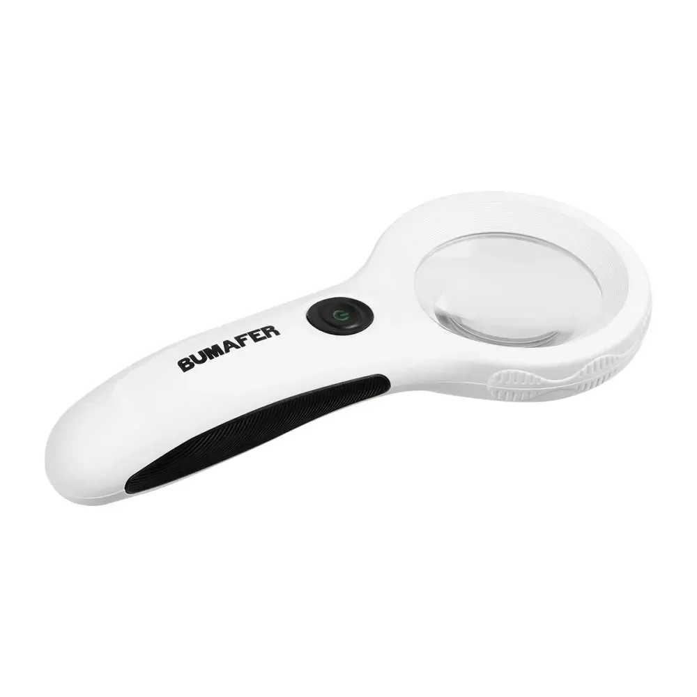 Lupa De Mão Com Led 4X De Ampliação 125Mm Bumafer - Imagem 4