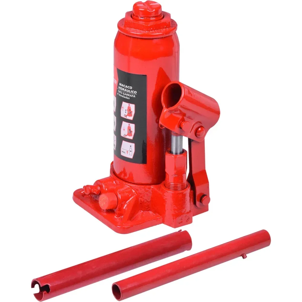 Macaco Hidráulico Garrafa 4T 195-380Mm Worker - Imagem 2
