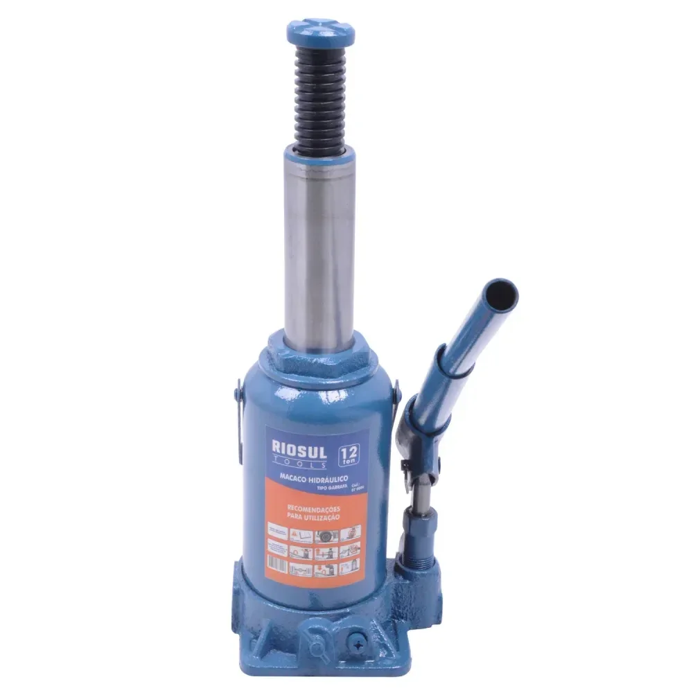 Macaco Hidráulico Tipo Garrafa 12 Toneladas Riosul Tools - Imagem 5