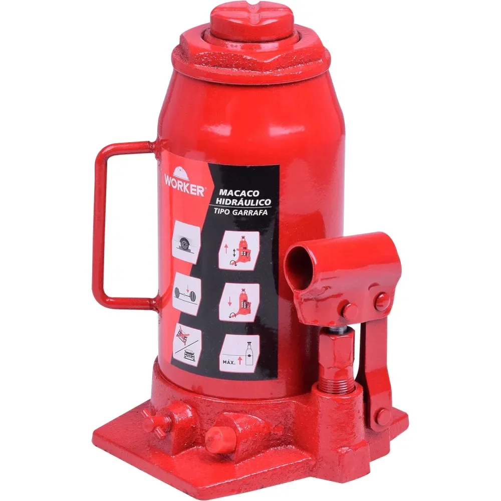 Macaco Hidráulico Tipo Garrafa 160Mm 12 Toneladas Worker - Imagem 3