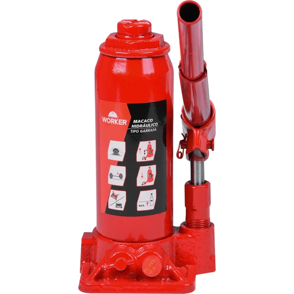 Macaco Hidráulico Tipo Garrafa 2 Toneladas Worker - Imagem 2