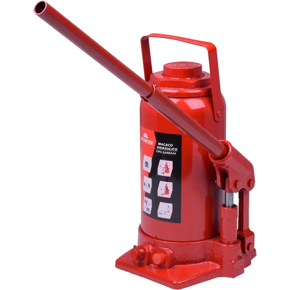 Macaco Hidráulico Tipo Garrafa 32 Toneladas 180Mm Worker - Imagem 2