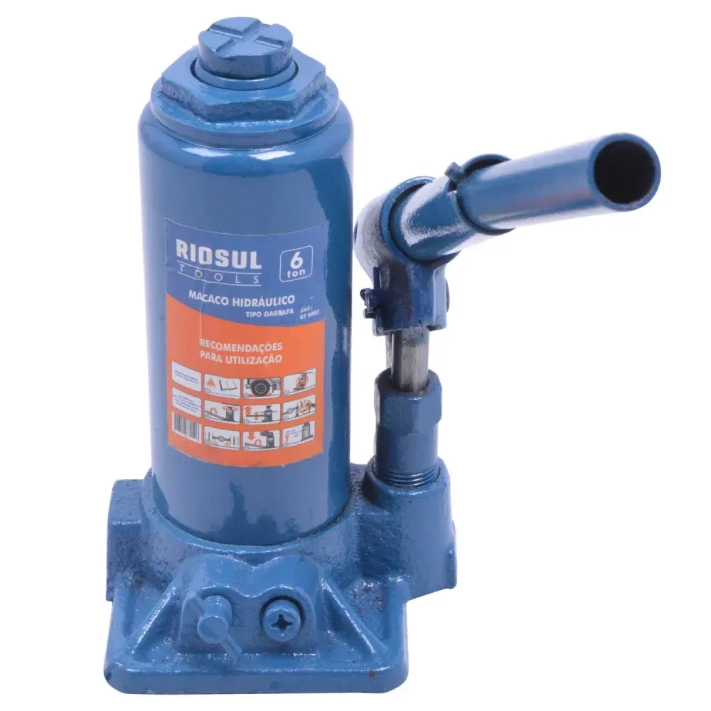 Macaco Hidráulico Tipo Garrafa 6 Toneladas Riosul Tools - Imagem 4