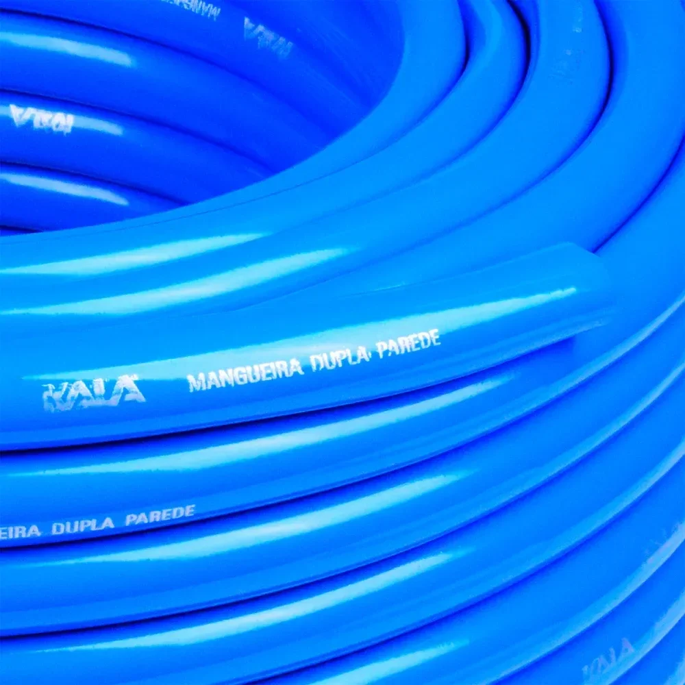 Mangueira De Jardim Parede Dupla Azul 3/4,0Mm 50M Kala - Imagem 4