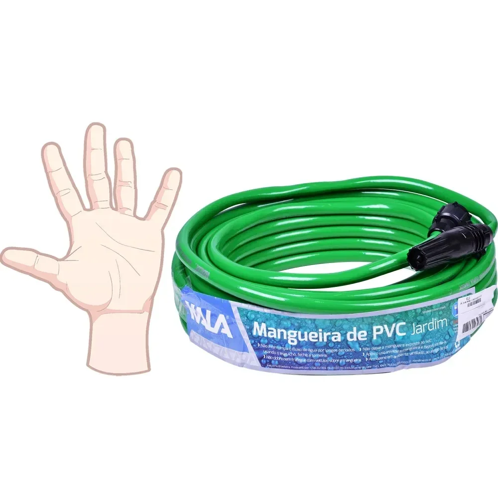 Mangueira De Jardim Parede Dupla Verde 7/16 20M Kala - Imagem 6