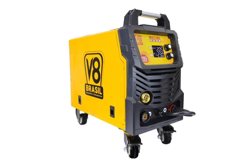 Máquina de solda multiprocessos v8 brasil mig 205i para obras