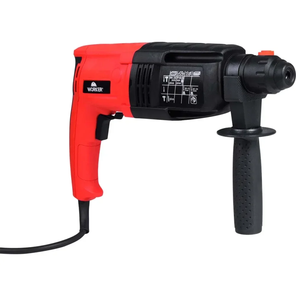 Martelete Perfurador Rompedor Sds Plus 620W 2,8J Worker - Imagem 4