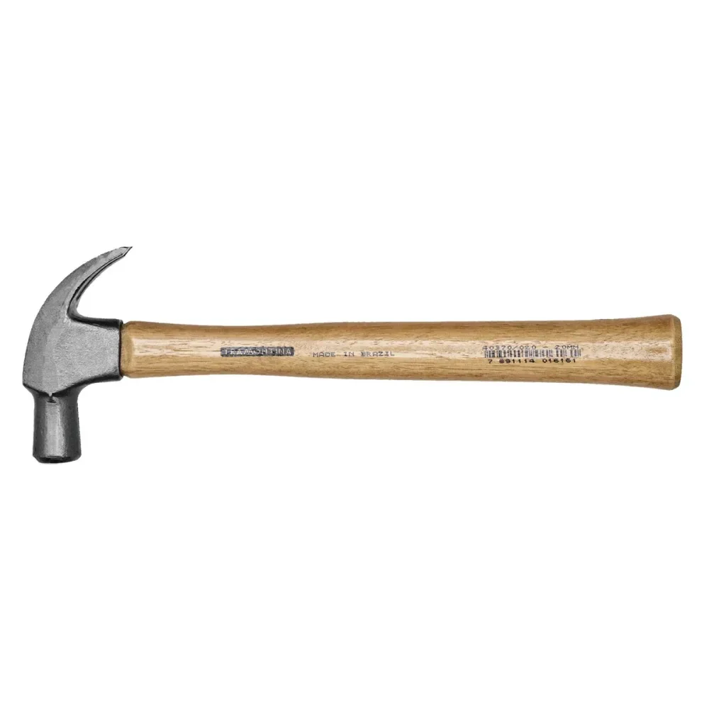 Martelo Unha 25Mm Basic Aço Forjado Cabo Madeira Tramontina - Imagem 3