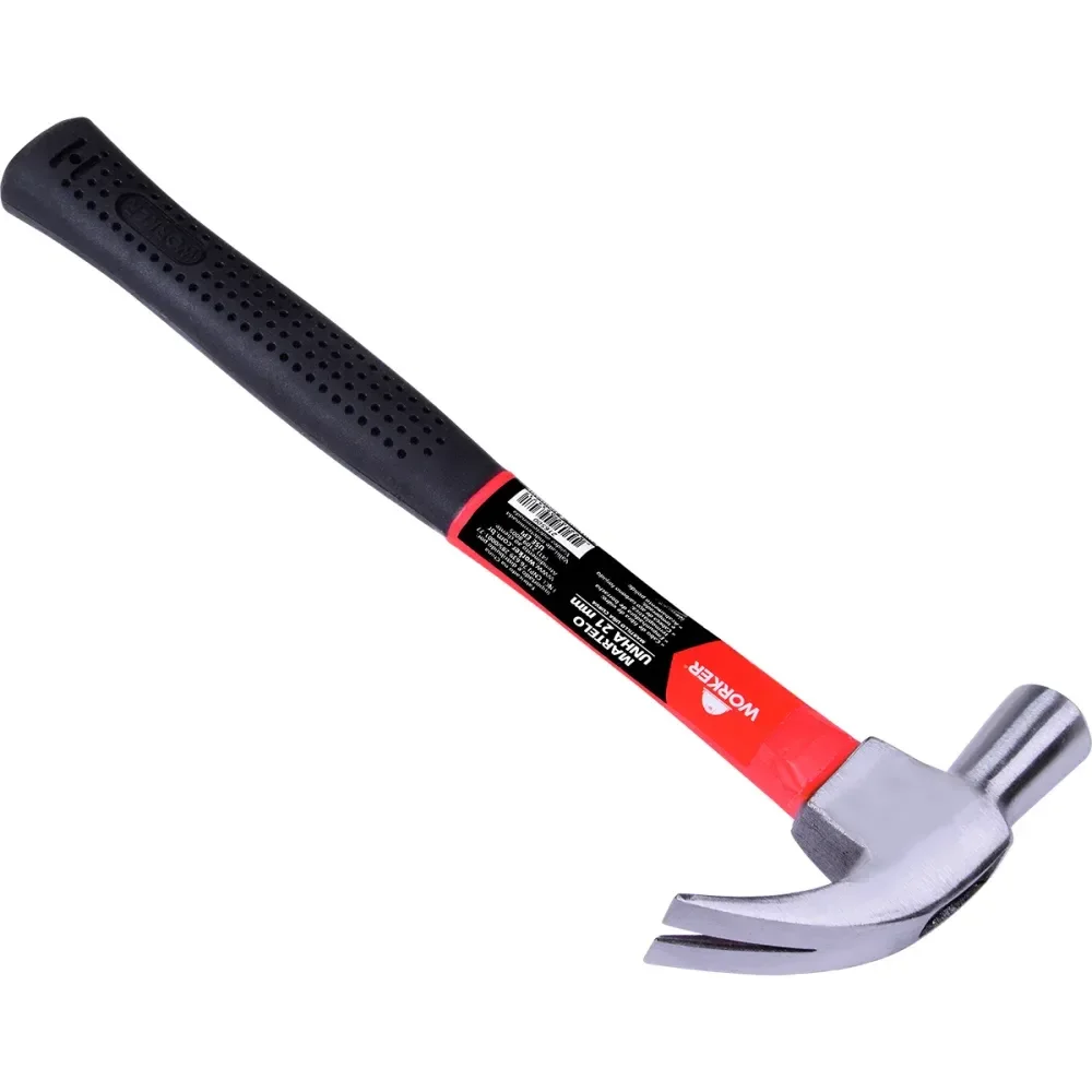 Martelo Unha Profissional 21Mm Cabo Em Fibra De Vidro Worker - Imagem 8