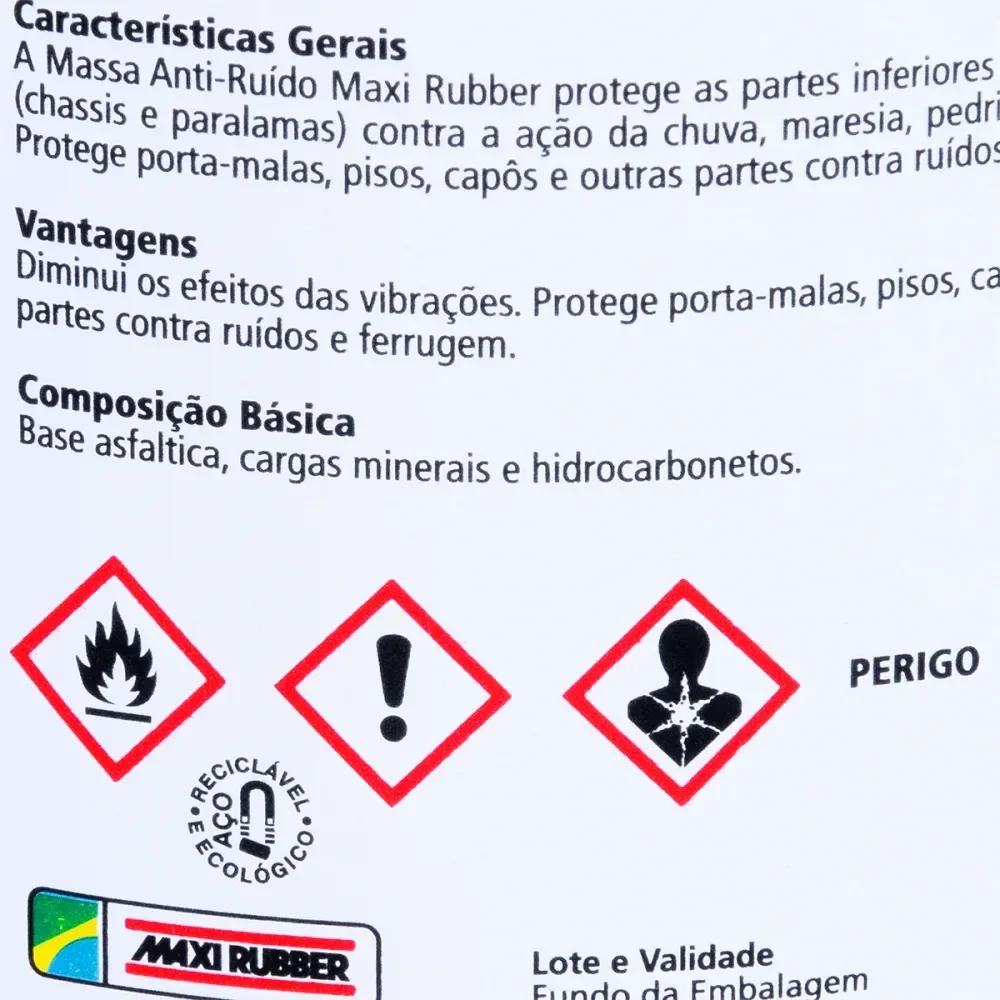 Massa Anti Ruído Maxi Rubber 1,300Kg - Imagem 4