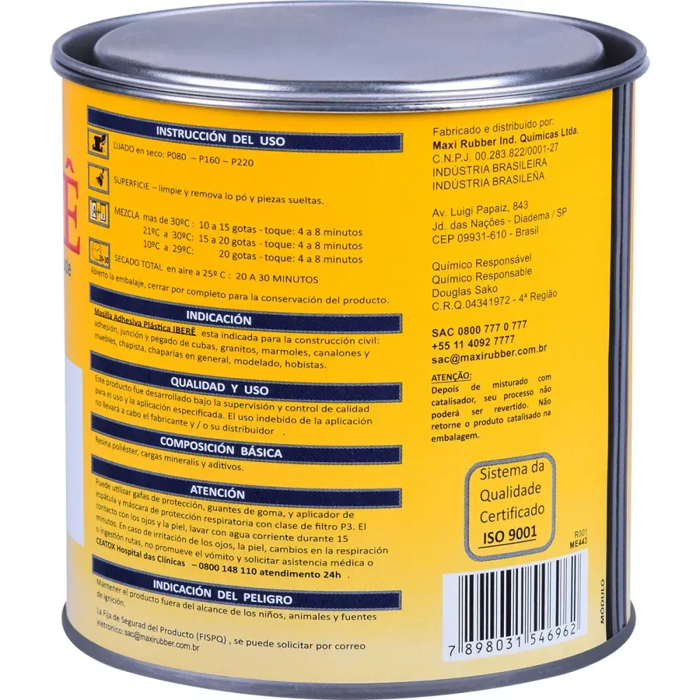 Massa Plástica Branca 1Kg Iberê - Imagem 4