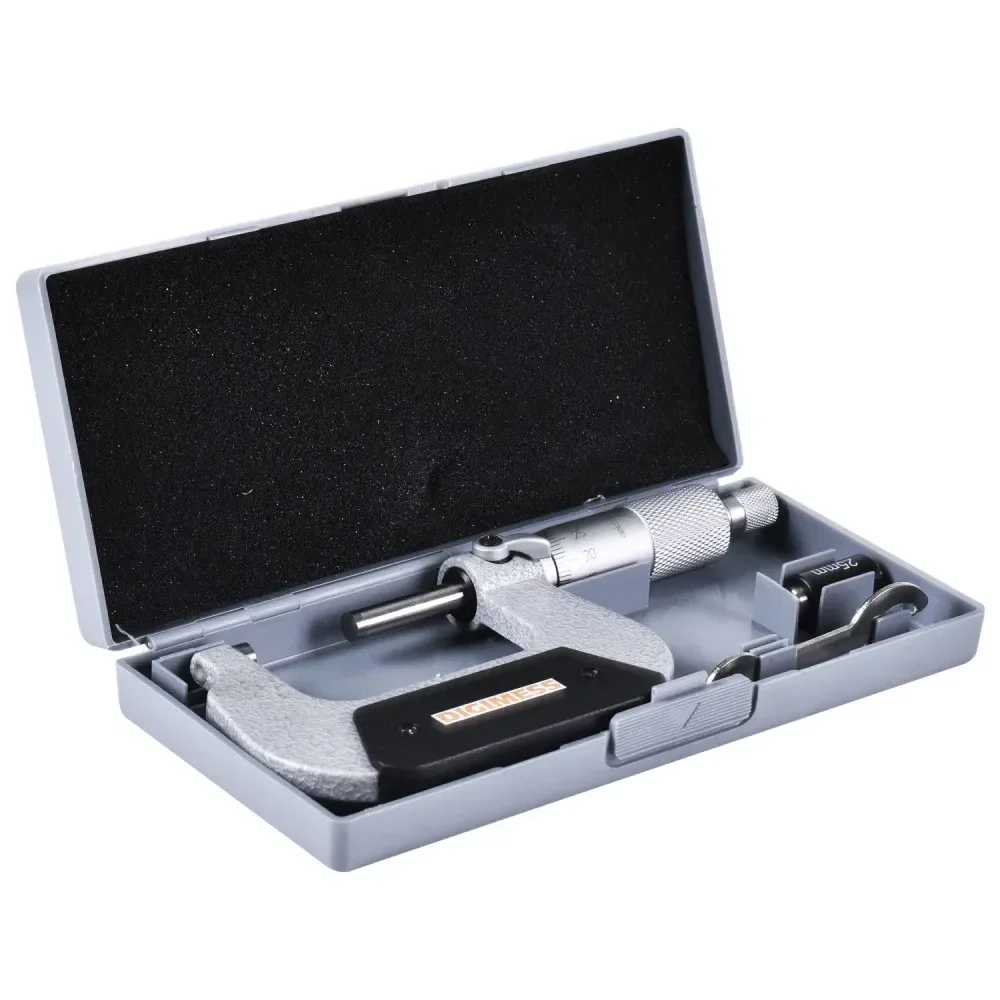 Micrômetro Externo Arco Em Aço Forjado 25 A 50 Mm Digimess - Imagem 3