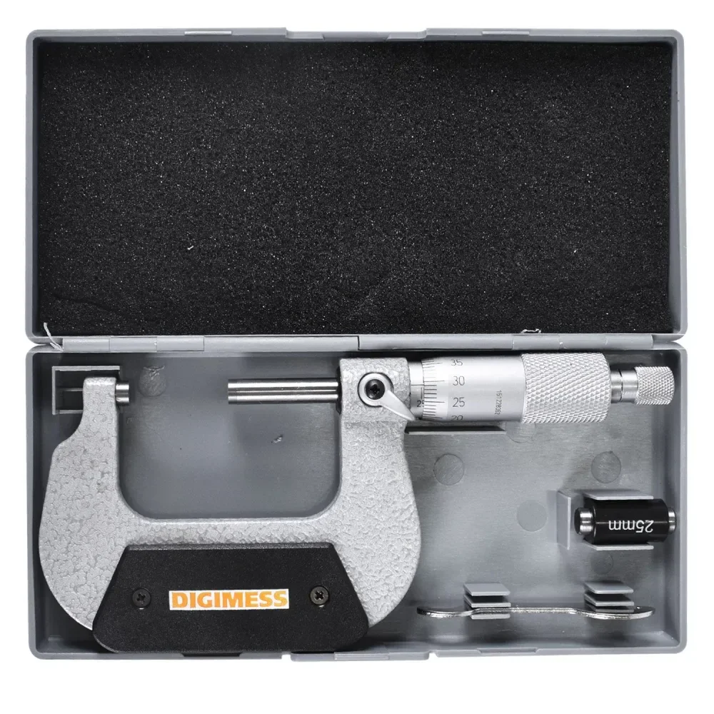 Micrômetro Externo Arco Em Aço Forjado 25 A 50 Mm Digimess - Imagem 4