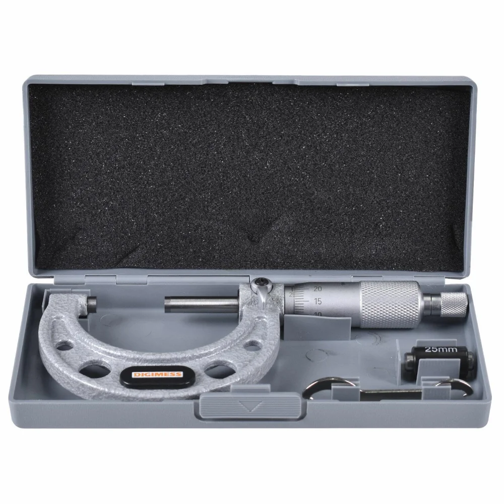 Micrômetro Externo Arco Ferro Fundido 110.101 Digimess - 25 A 50Mm - Imagem 3