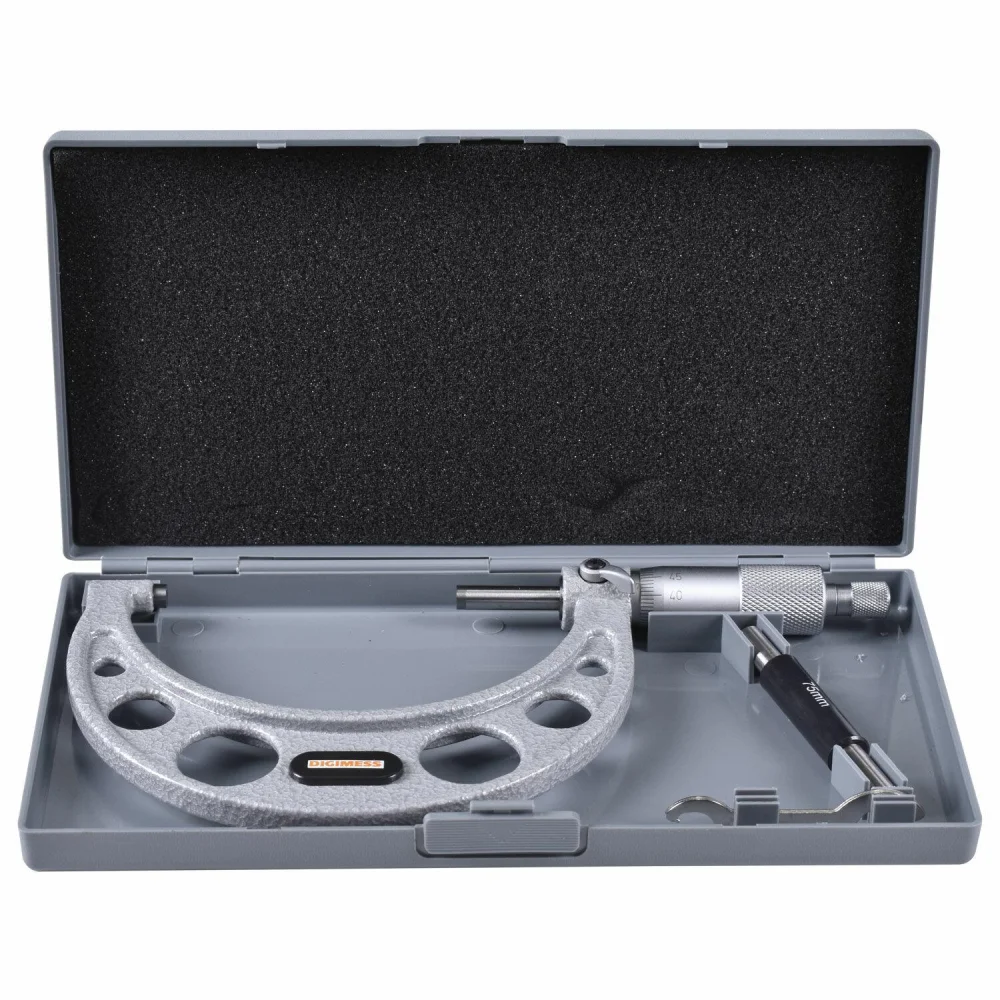 Micrômetro Externo Arco Ferro Fundido 110.103 Digimess - 75 A 100Mm - Imagem 3