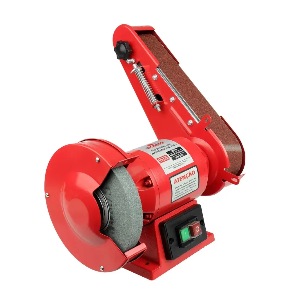 Moto Esmeril Com Lixadeira 3450Rpm Bivolt Worker - Imagem 2