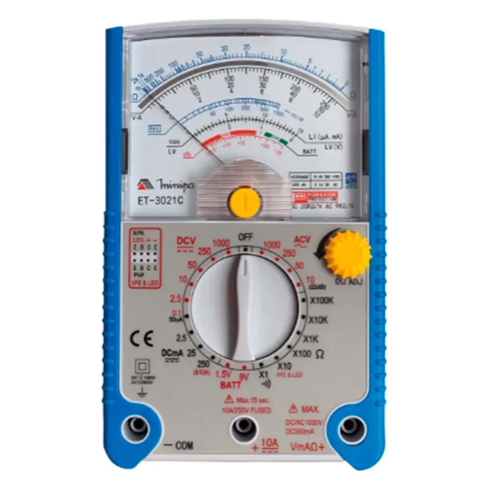 Multímetro Analógico Et3021C Cat Iii 500V Minipa - Imagem 2