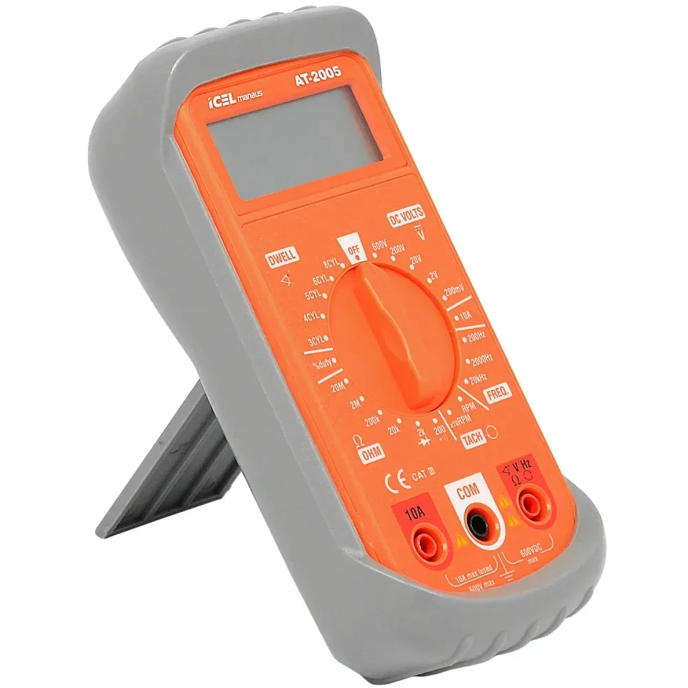 Multímetro Digital Automotivo At-2005 Dc 10A 600V Icel - Imagem 2