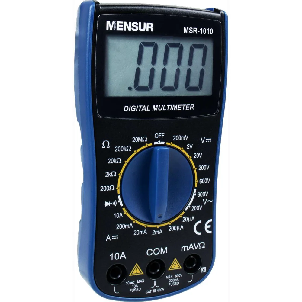 Multímetro Digital CAT II 600V MSR-1010 Mensur OFERTA