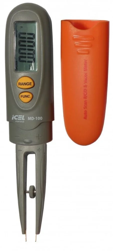 Multímetro Digital Md-100 Com Pinça Para Smd Icel - Imagem 2