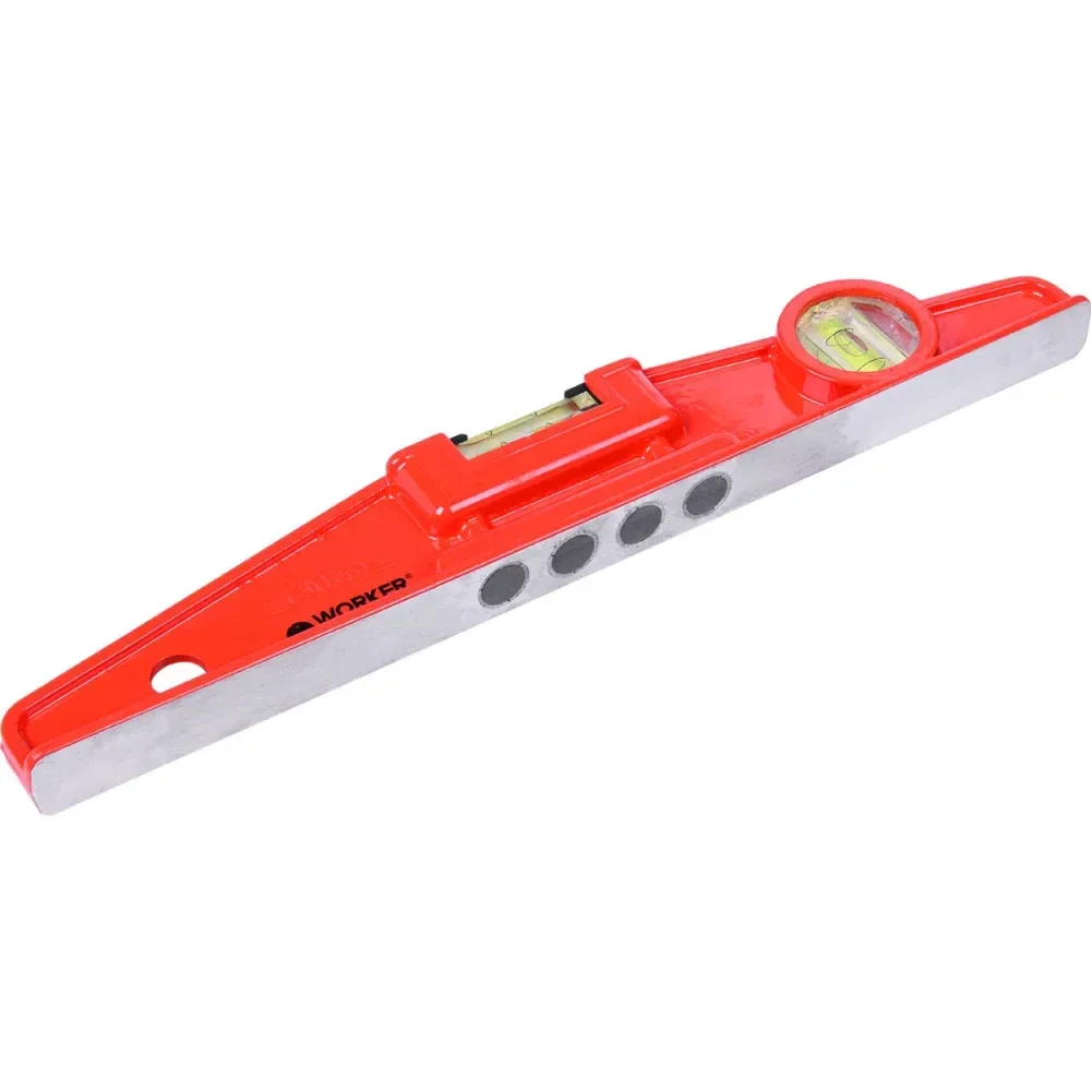 Nível Alumínio Base Magnética 12Com 300Mm Da Worker - Imagem 3