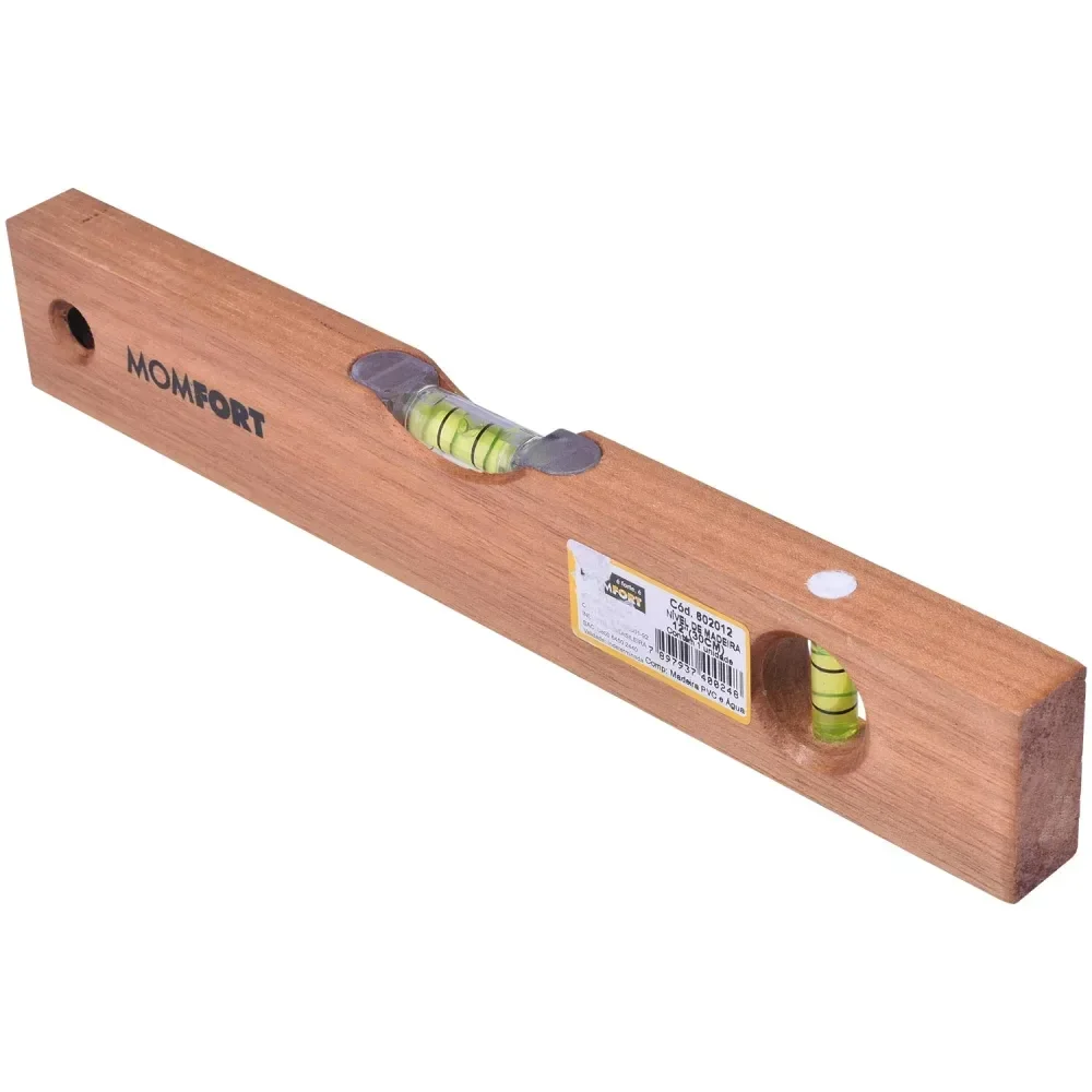 Nível De Madeira 12″ – 30 Cm 602012 Momfort - Imagem 4