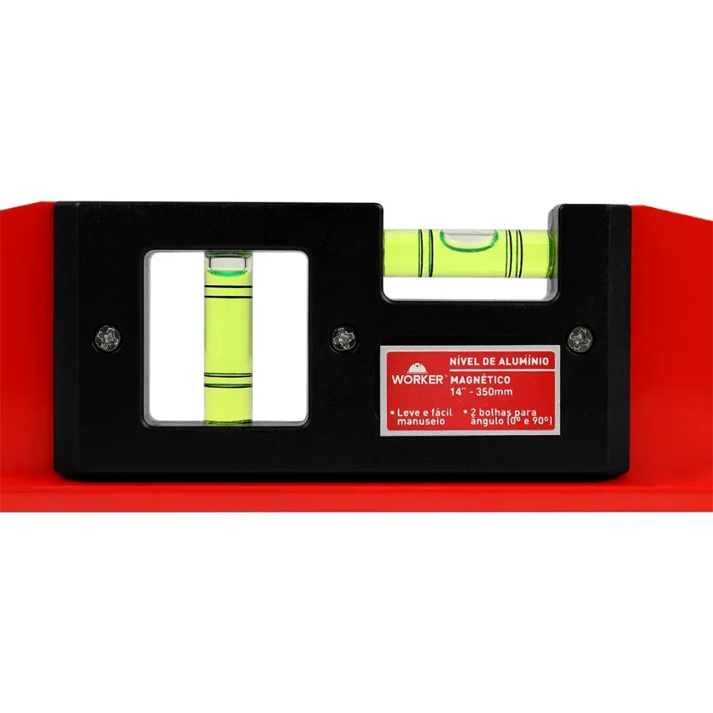 Nível Magnético Em Alumínio 12 300Mm Worker - Imagem 3