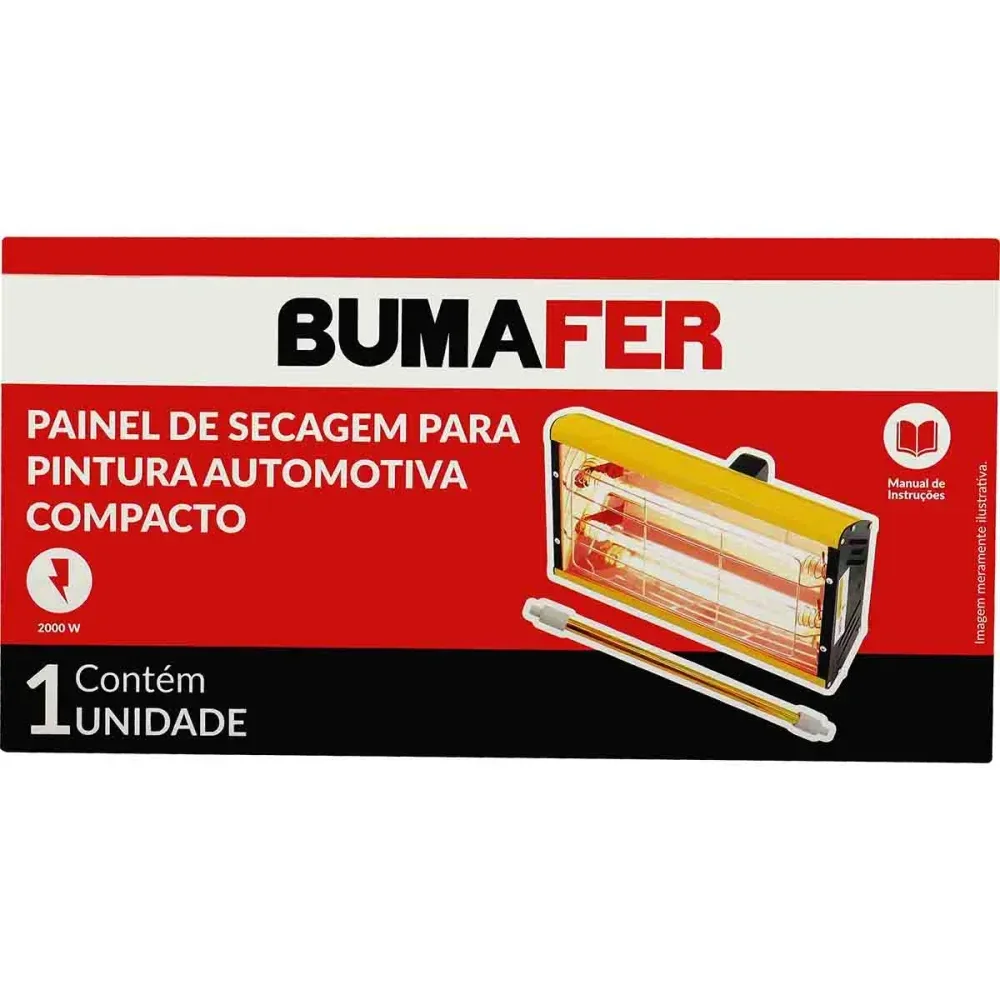 Painel De Secagem Para Pintura Automotiva 2000W 220V Bumafer - Imagem 8