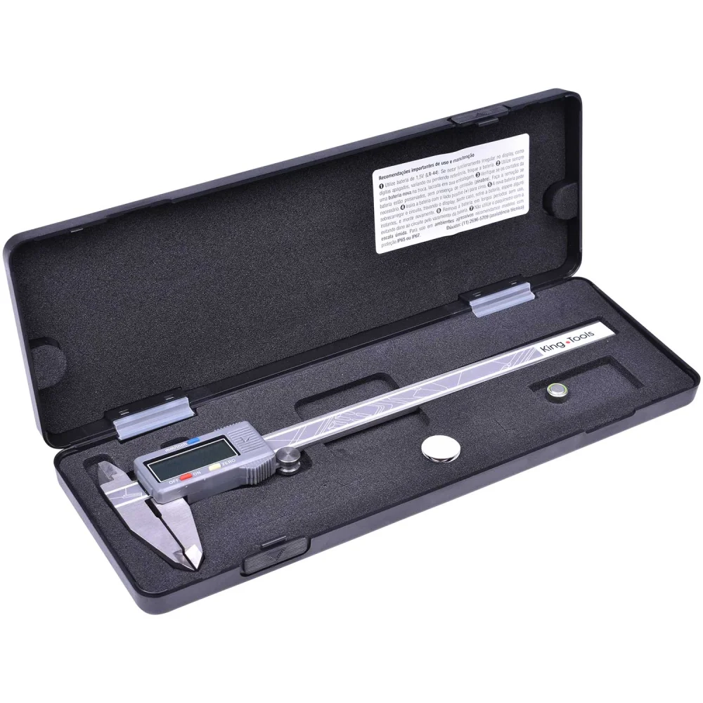 Paquímetro Digital Com Dígitos Grandes 502.200Bl Kingtools - Cap. 200Mm - Imagem 4