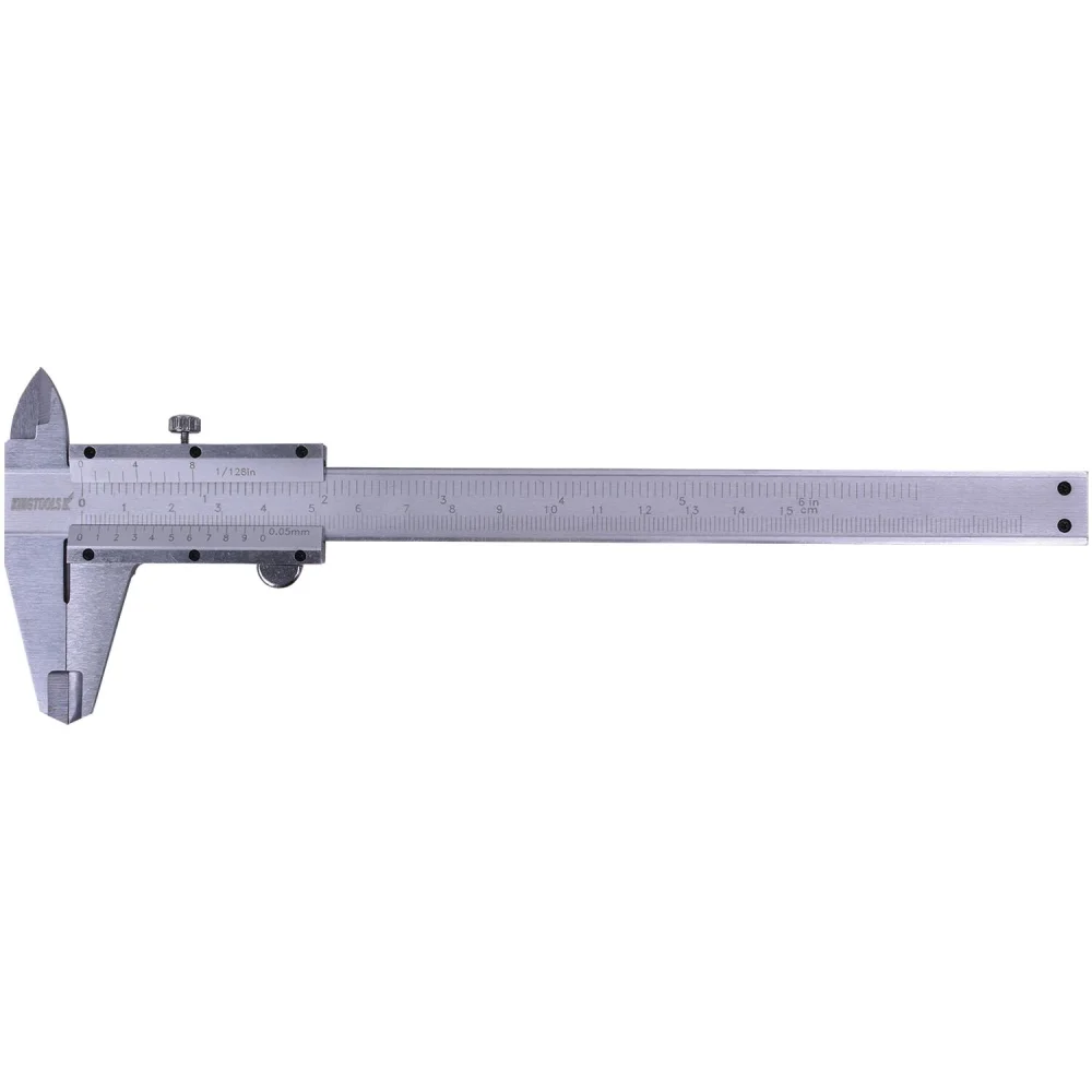 Paquímetro Universal 500.150 Kingtools - Aço Carbono Fosco 150Mm Graduação De 0,05Mm - Imagem 2