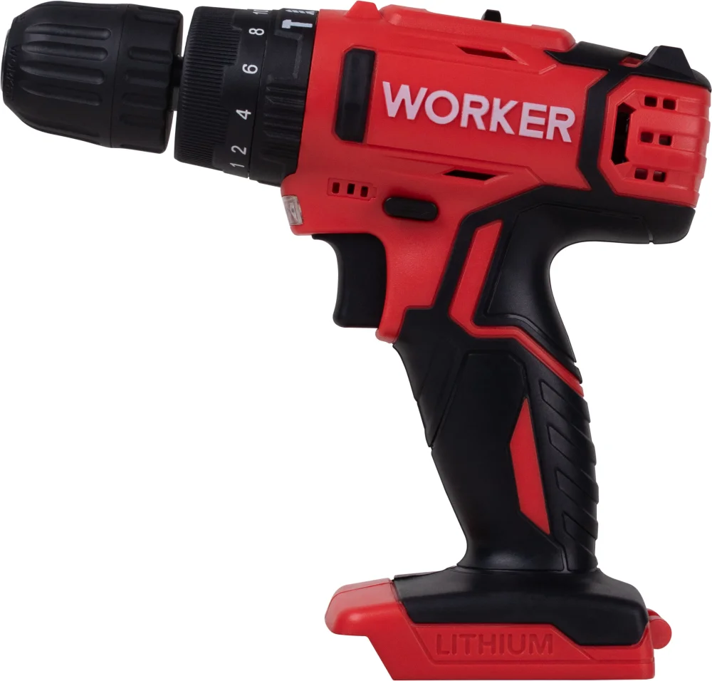 Parafusadeira 18V Impacto 1 Bat 13Pcs Worker - Imagem 2